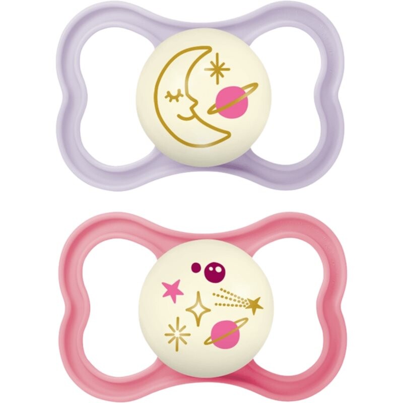 MAM Air Night 16m+ dummy Purple/ Pink 2 pc