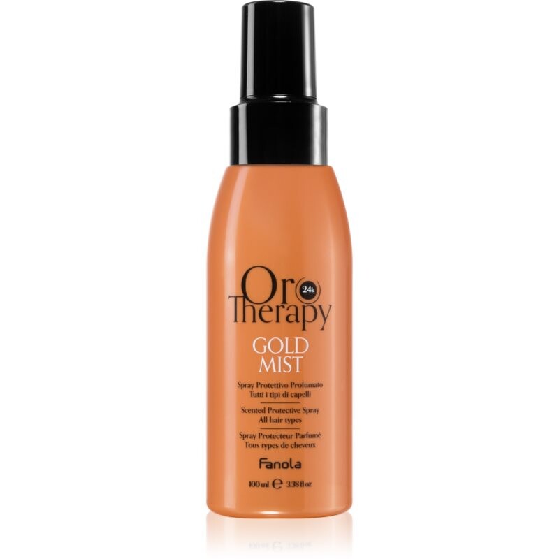 Fanola Oro Therapy Gold Mist styling protective hair spray with 24 carat gold 100 ml