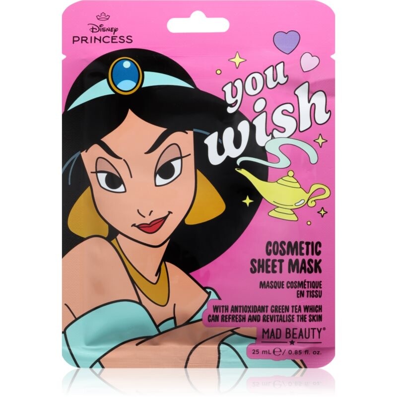 Mad Beauty Disney Princess Jasmine moisturising face sheet mask 25 ml