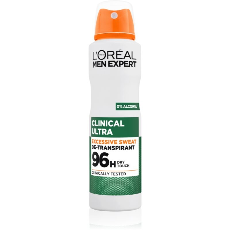 L’Oréal Paris Men Expert Clinical Ultra antiperspirant spray for men 150 ml