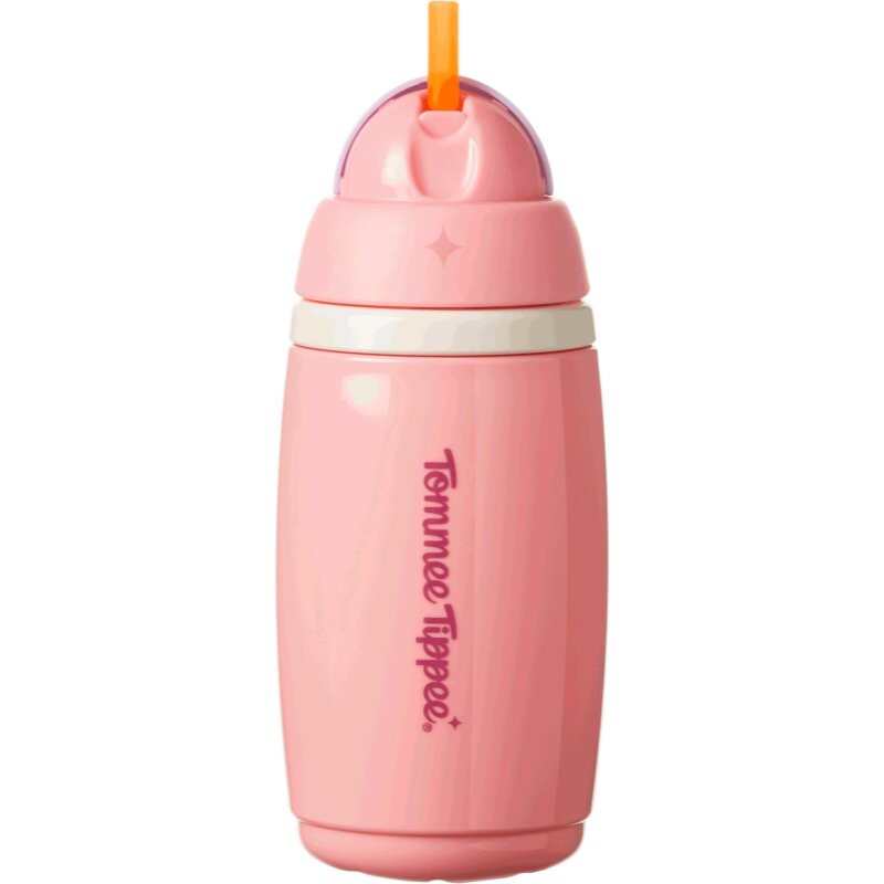 Tommee Tippee Active Cup cup with straw Pink 12m+ 266 ml
