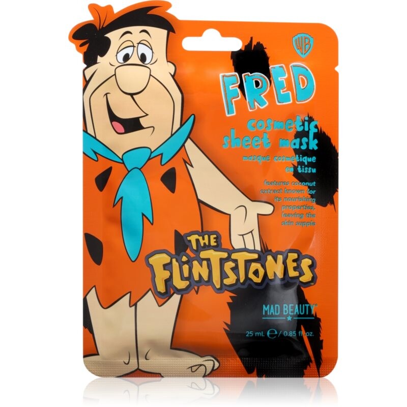 Mad Beauty The Flinstones Fred moisturising face sheet mask 25 ml