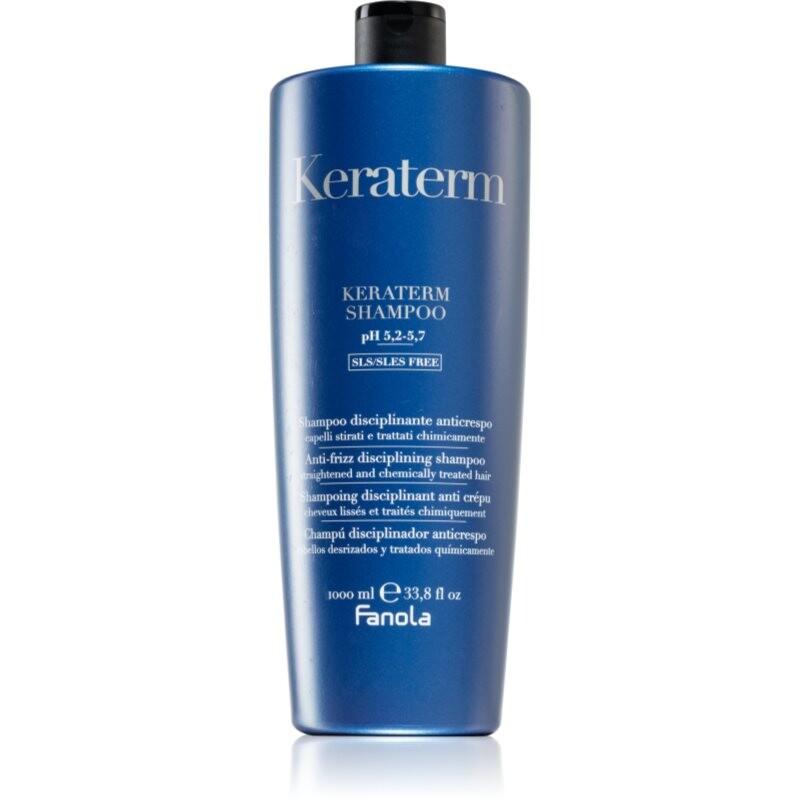 Fanola Keraterm smoothing shampoo for unruly and frizzy hair 1000 ml
