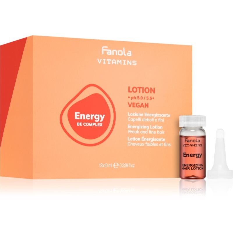 Fanola Vitamins Energizing Lotion energising serum for thinning hair 12x10 ml