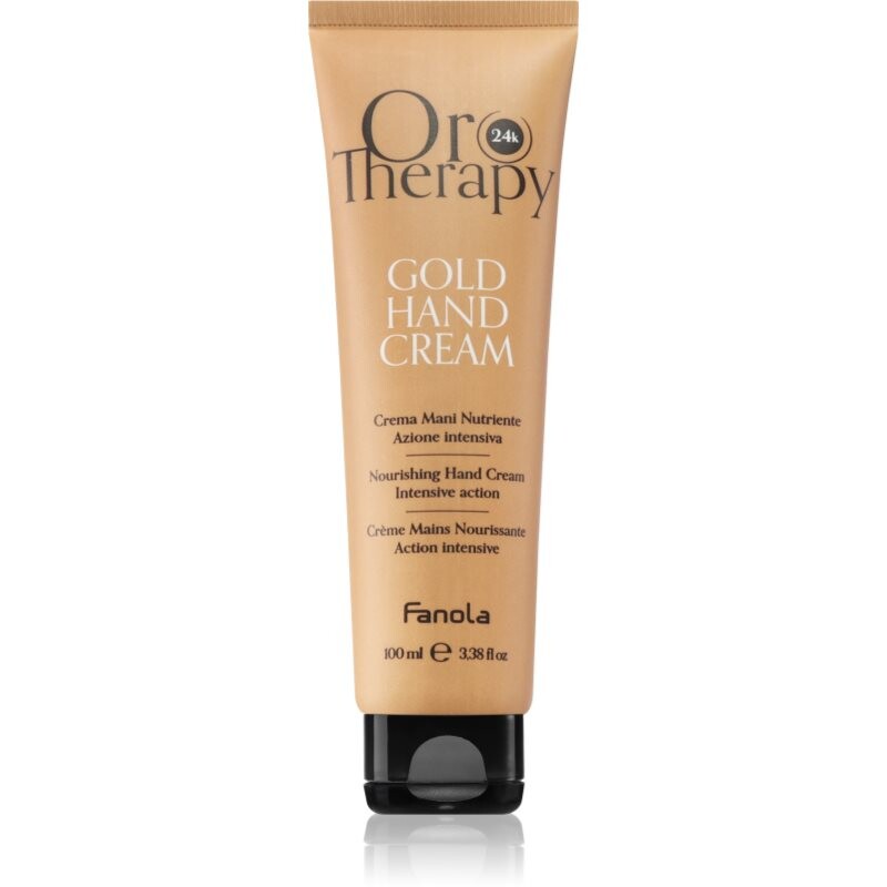 Fanola Oro Therapy Gold Hand Cream moisturising and nourishing cream with 24 carat gold 100 ml