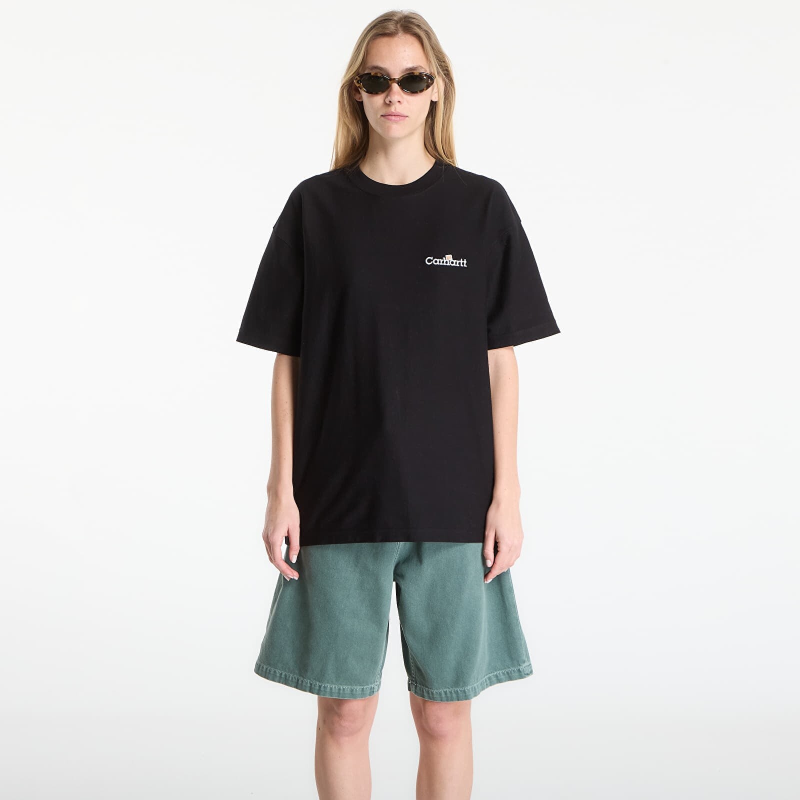 T-shirt Carhartt WIP S/S WIP Label T-Shirt UNISEX Black L