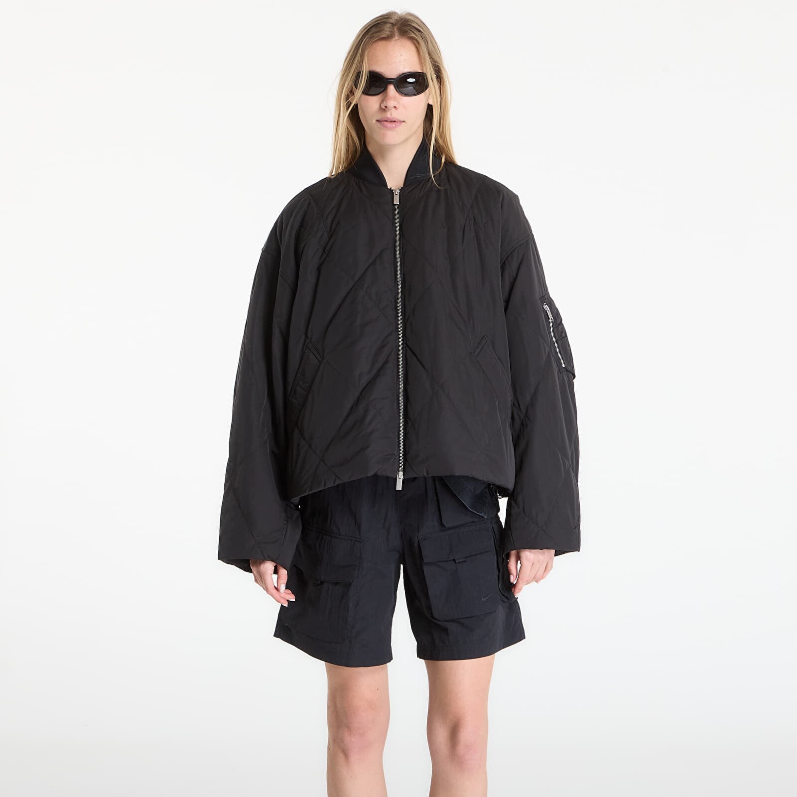 Jacket Jordan Flight Women's Quilted Renegade Jacket Black/ Black/ Black L