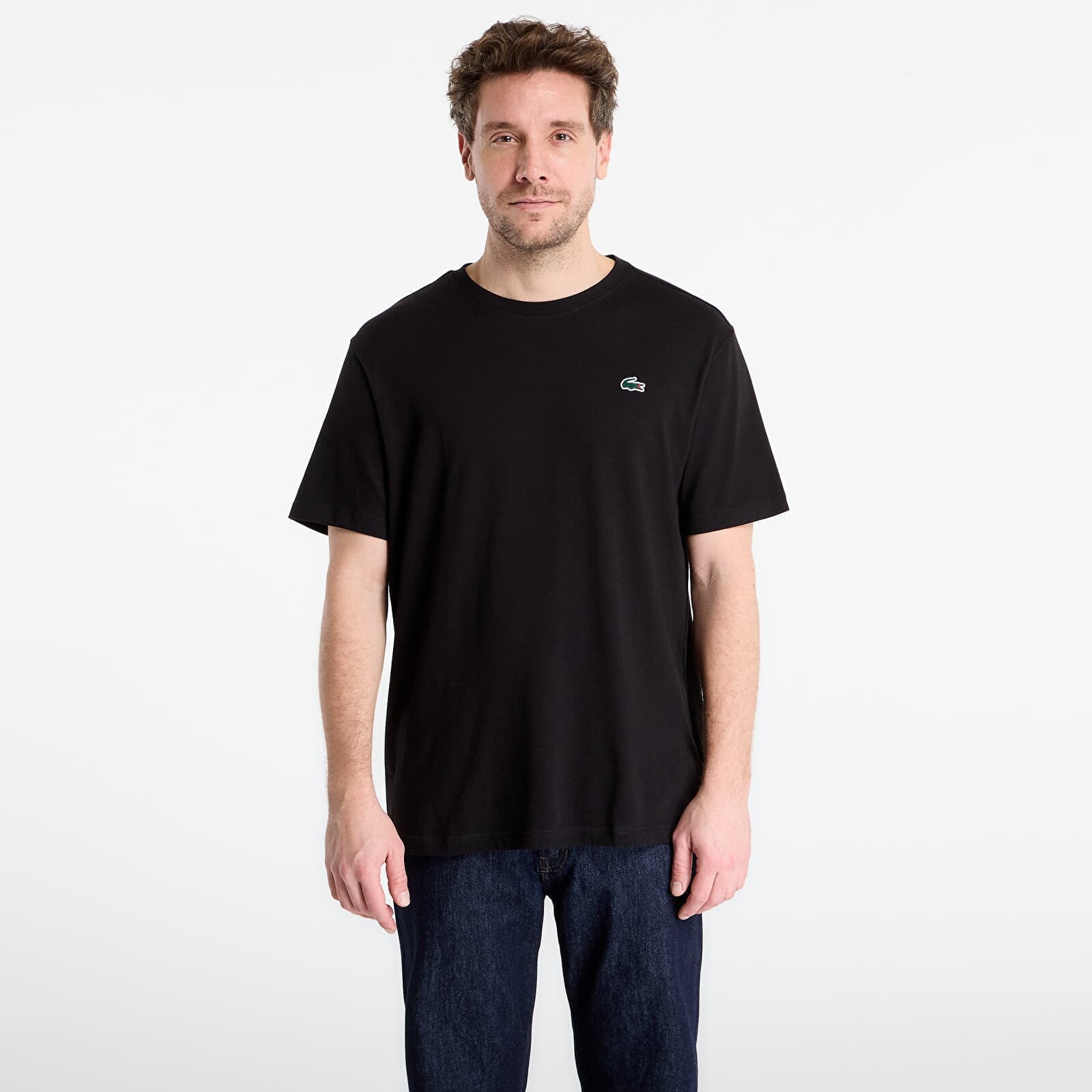 T-shirt LACOSTE Tee-Shirt Black/ Lamb'S Lettuce 5