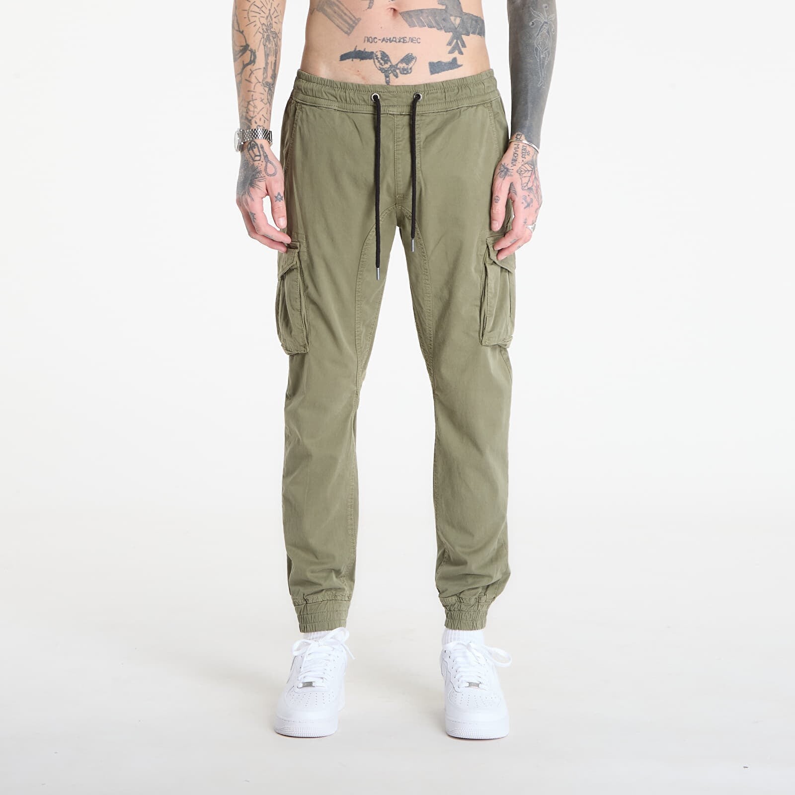 Pants Alpha Industries Cotton Twill Jogger Vintage Green L