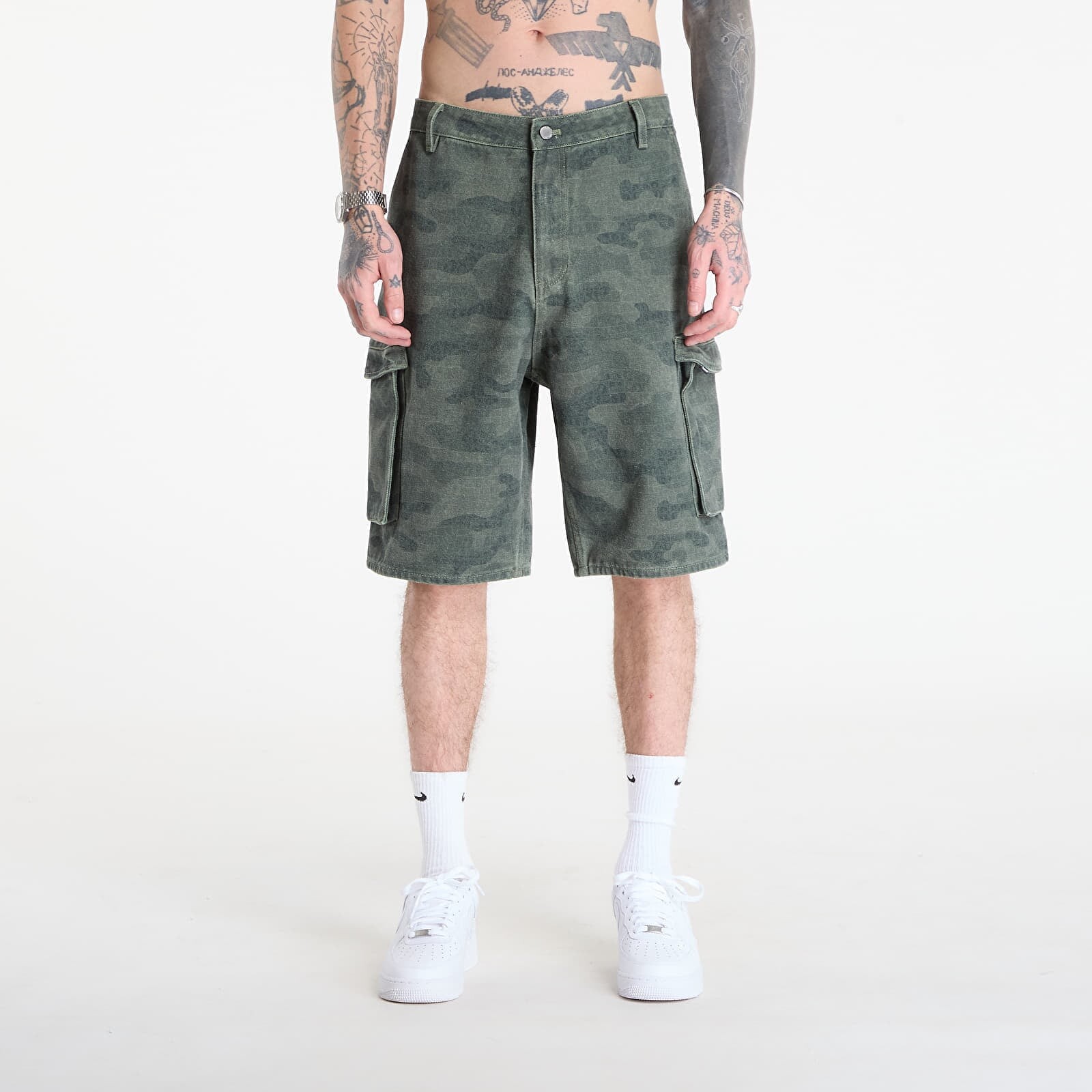 Daily Paper Camo Cargo Shorts Aop S