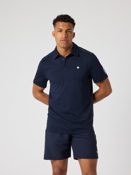 Björn Borg Ace Mesh Panel Polo Shirt Navy, L