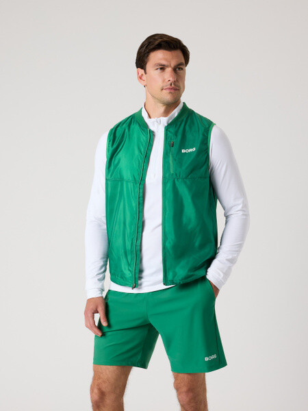 Björn Borg Borg Golf Vest Ripstop Green, M