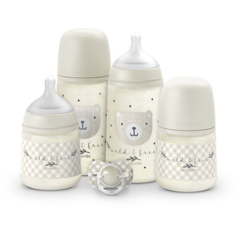 Suavinex Wild & Free Set set for babies 0m+ Beige