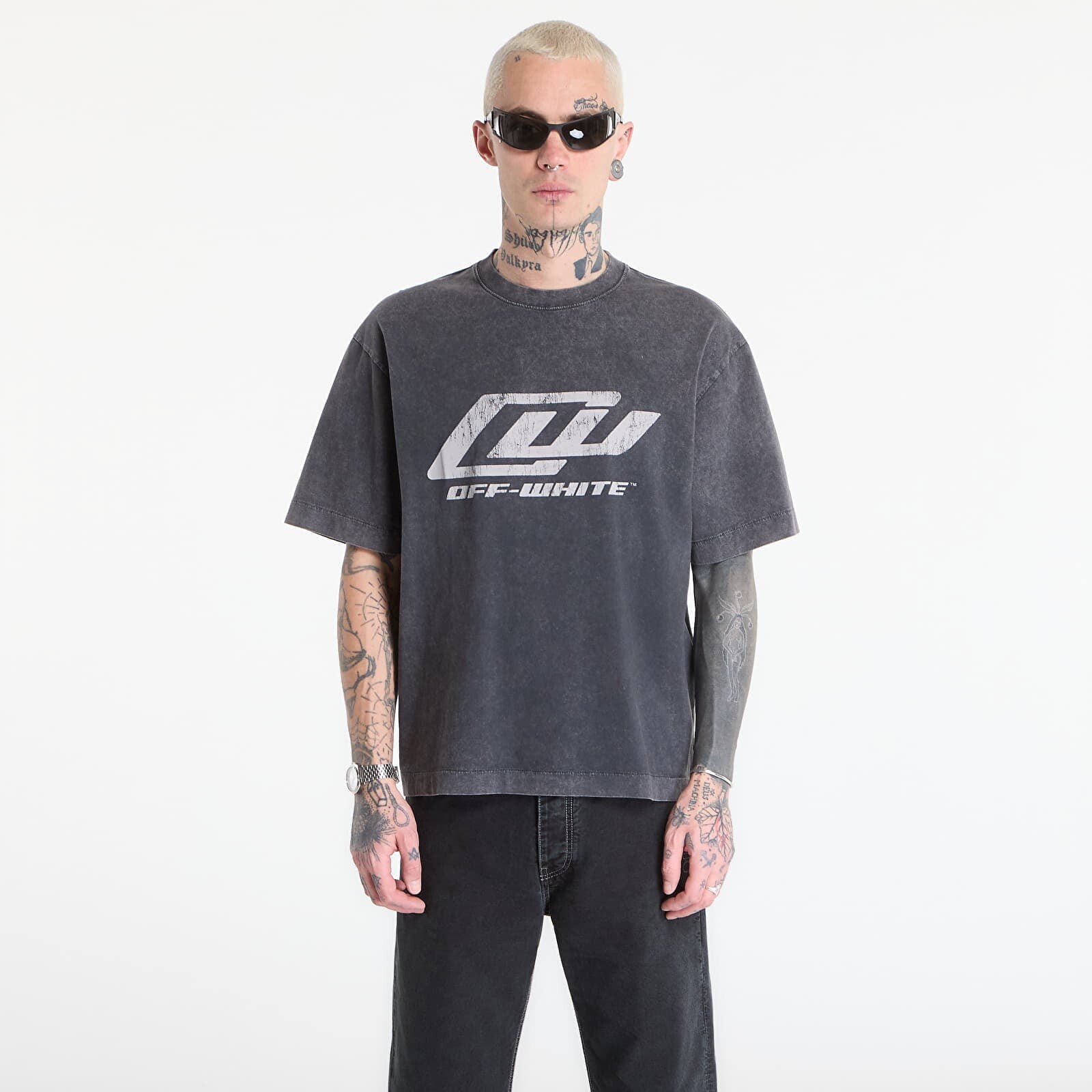 T-shirt Off-White Ow Racing S/S Skate Tee Mareado Black XL