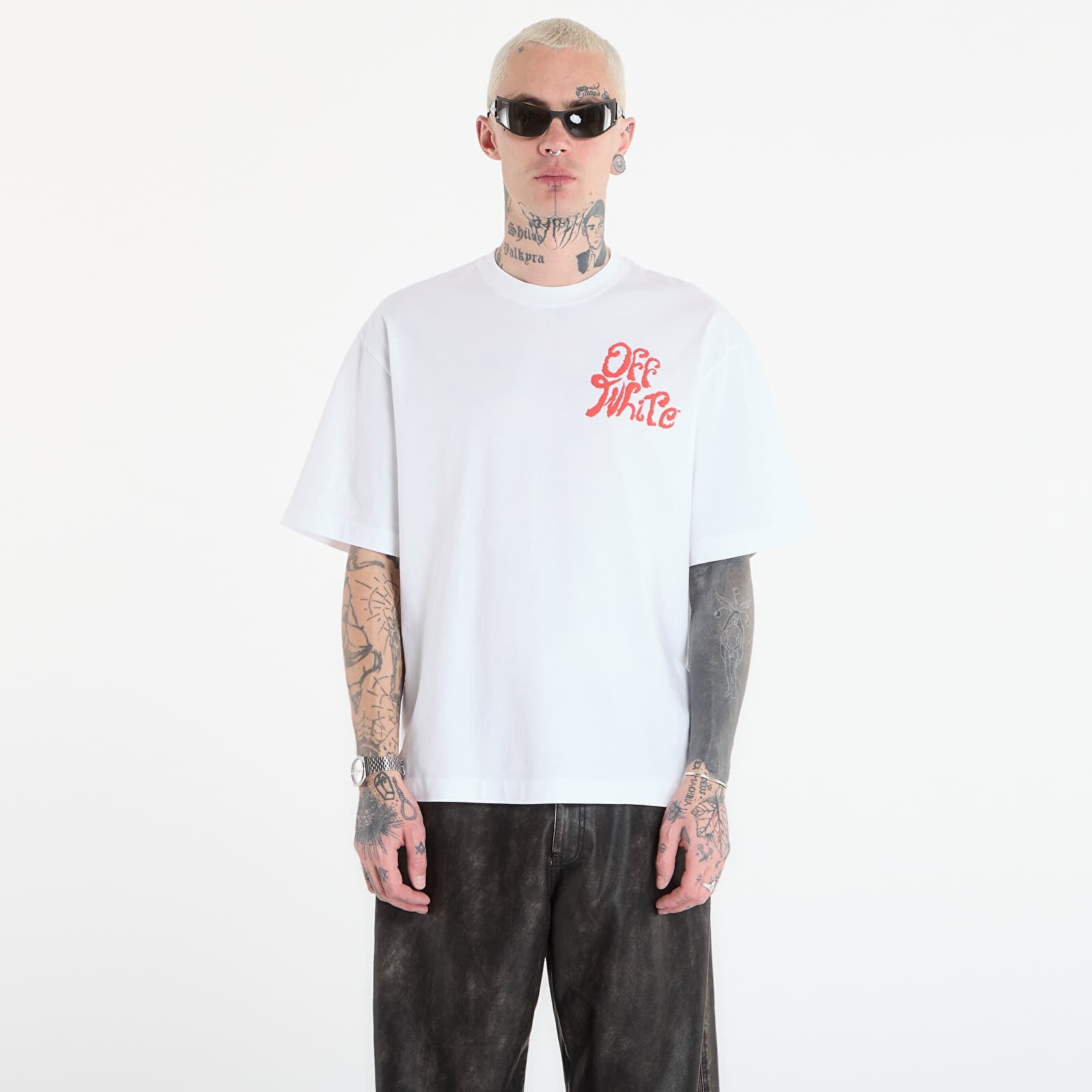 T-shirt Off-White Grass Ink S/S Skate Tee White XXL