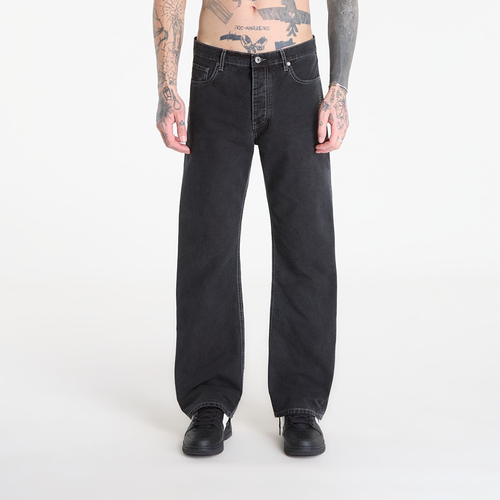 Pants Off-White Half Arrow Slim Relaxed Jeans Black 52