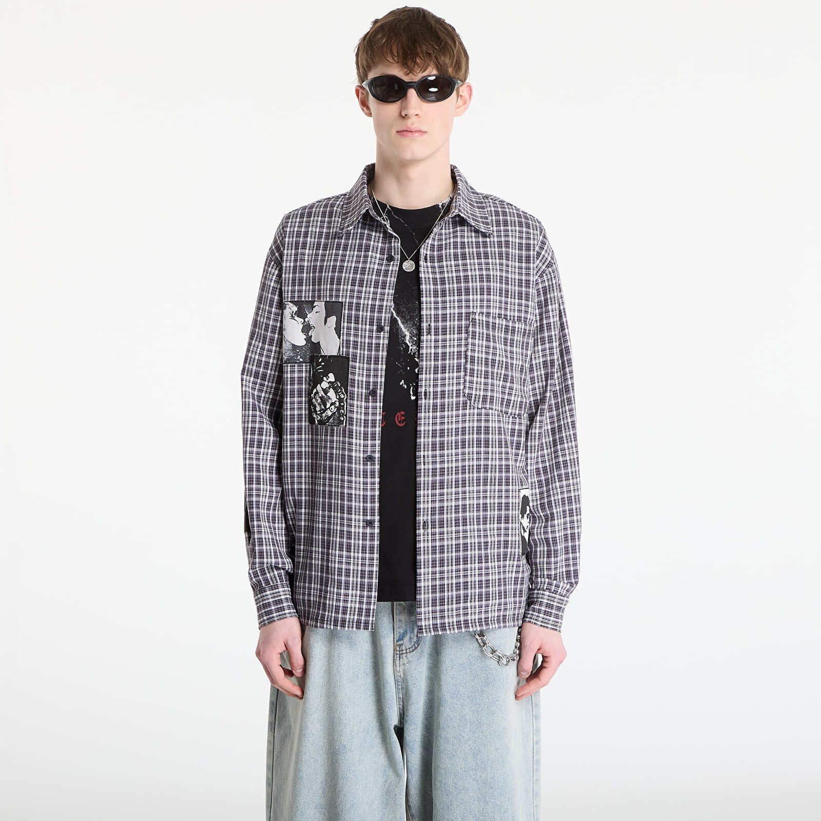 Shirt Wasted Paris M Taunt Shirt Black Tartan XL