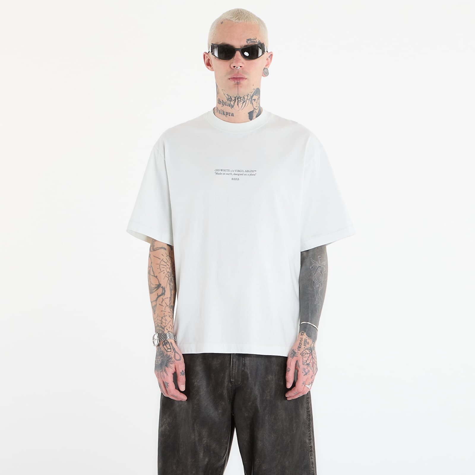 T-shirt Off-White Statement S/S Skate Tee Bluewash XXL