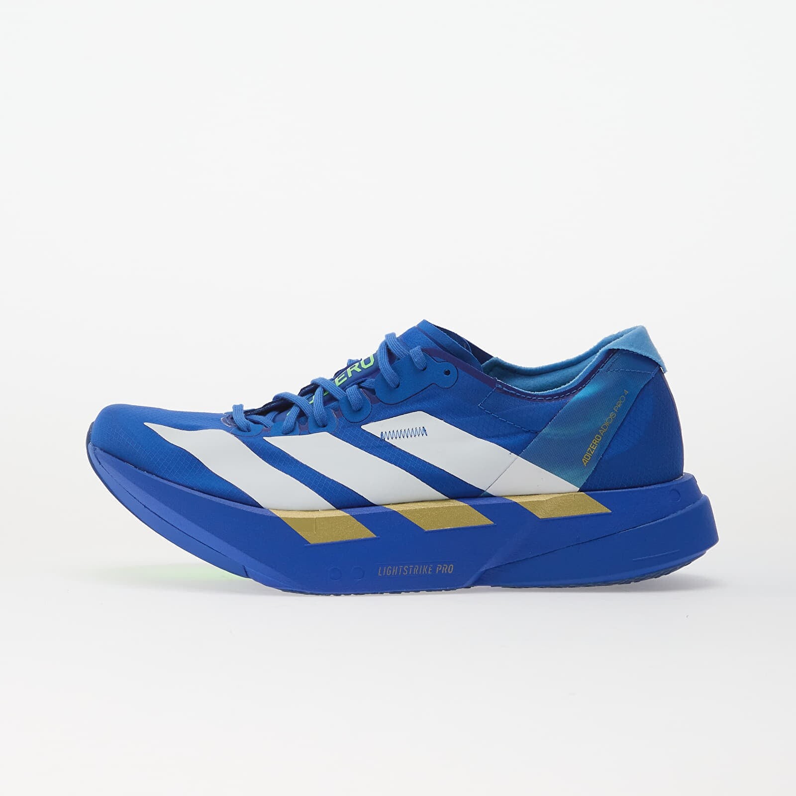 Sneakers adidas Adizero Adios Pro 4 Blue/ Ftwr White/ Lime Burst UK 9