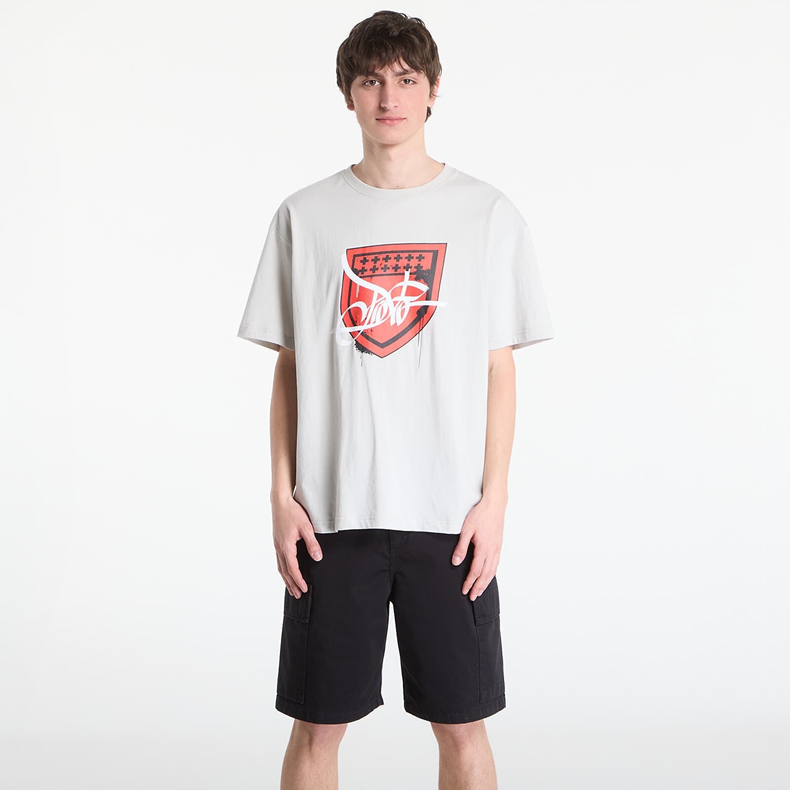 T-shirt Prosto T-shirt Damage Target Silver S