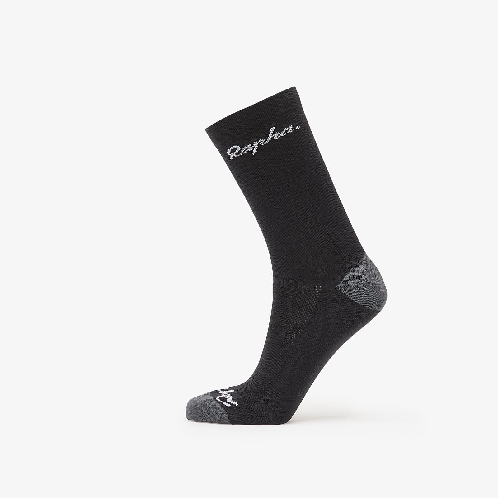 Rapha Logo Socks Black/ Dark Grey M
