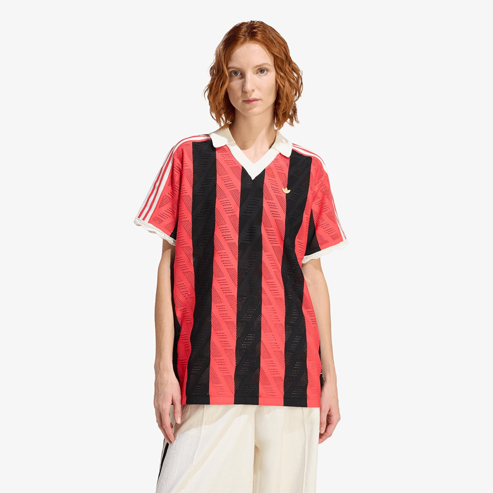 T-shirt adidas Short-Sleeve Polo Tee Semi Lucid Red M