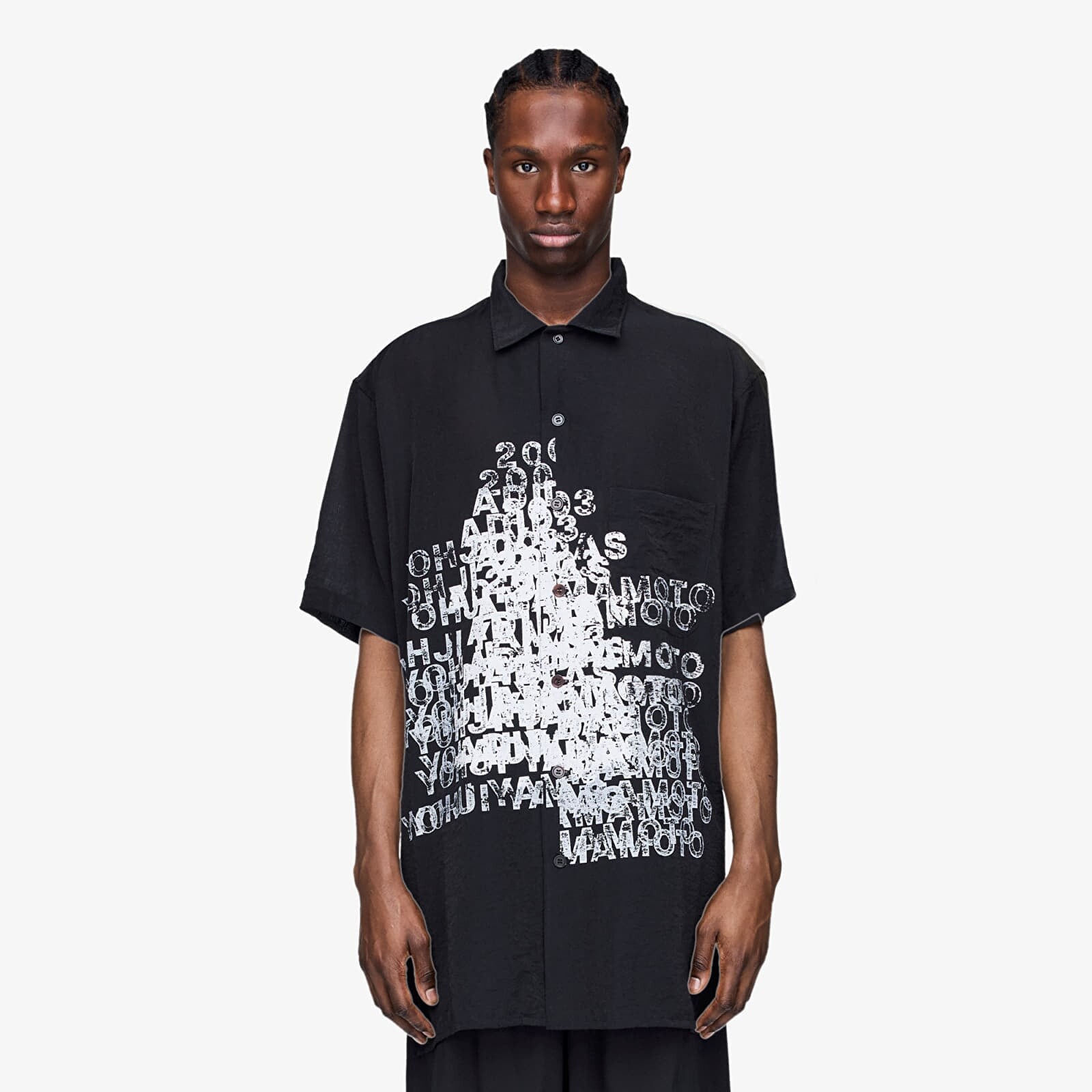 Shirt Y-3 Dip Dye Cinched Drape T-Shirt Black S