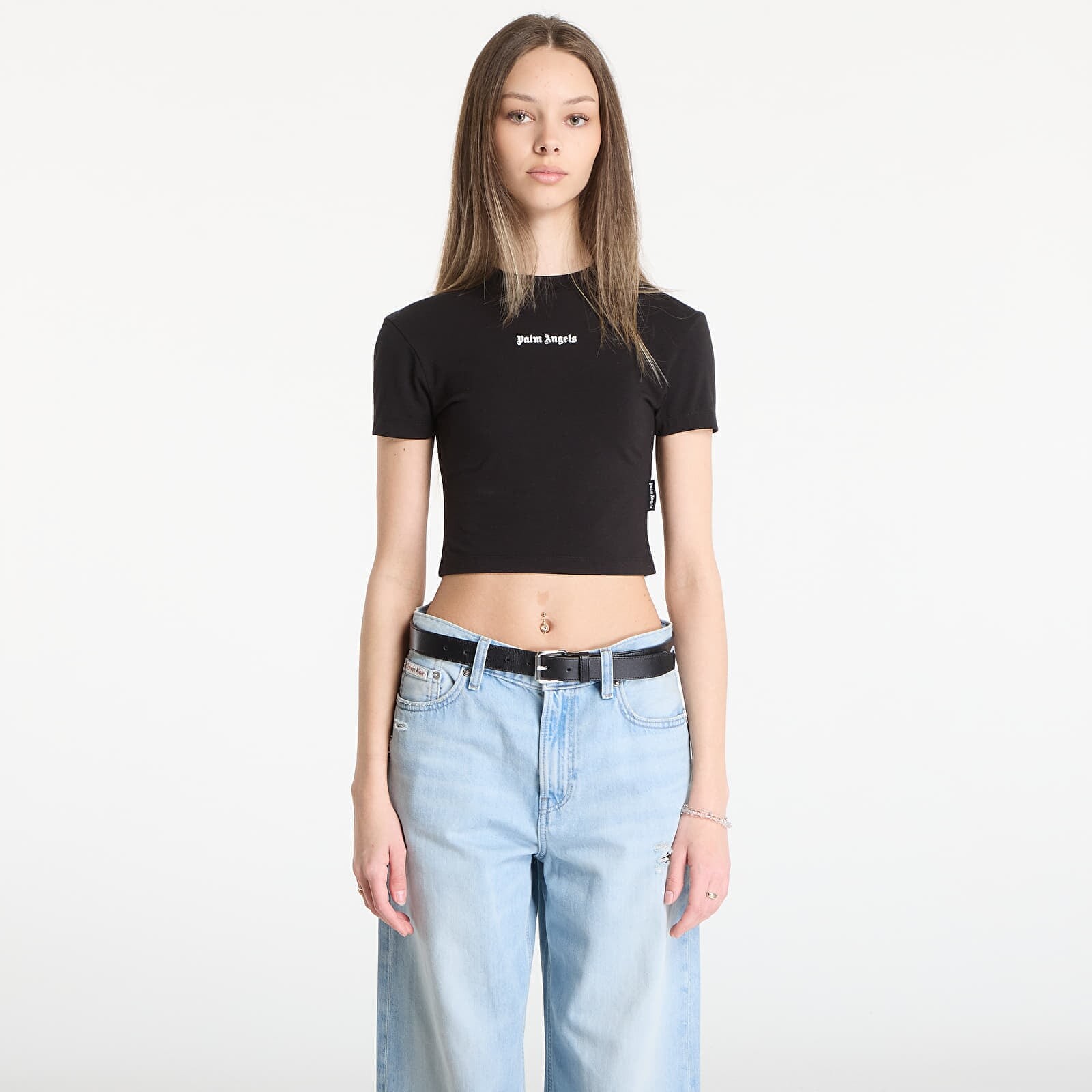 T-shirt Palm Angels Classic Logo Baby Tee Black/ Off White M