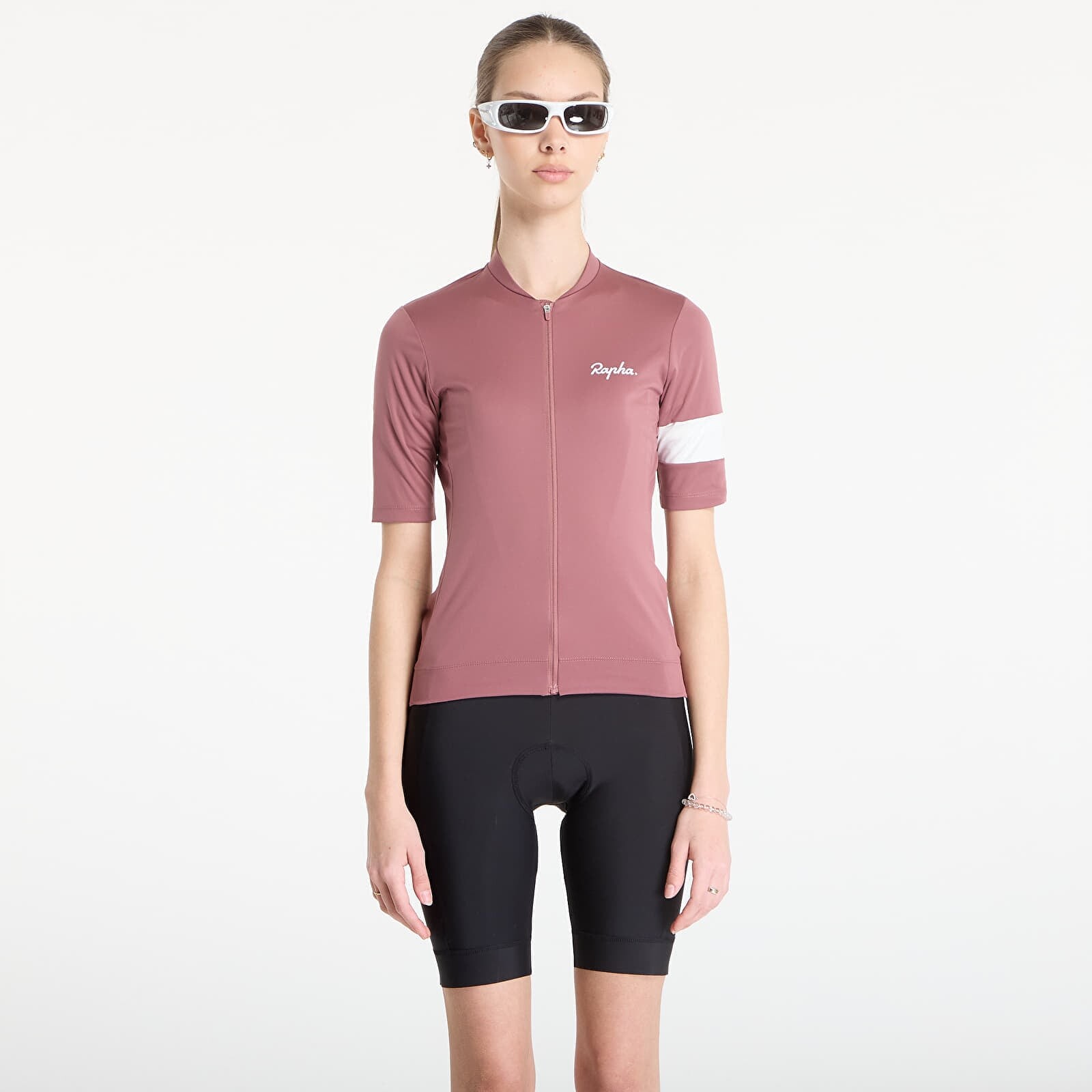 Jersey Rapha Women's Core Jersey Rose Brown/ White S