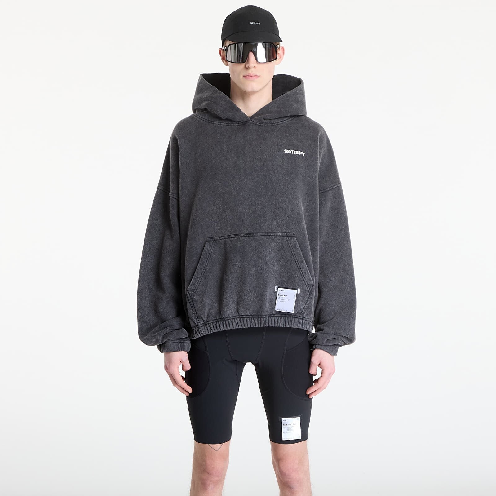 Sweatshirt Satisfy SoftCell Hoodie Aged Black M