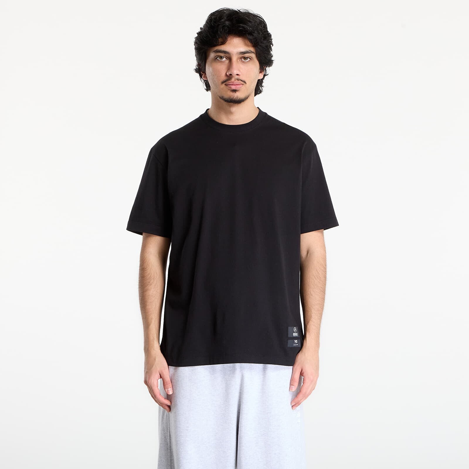 T-shirt Y-3 Mercedes Logo Stack Short Sleeve T Shirt Black S