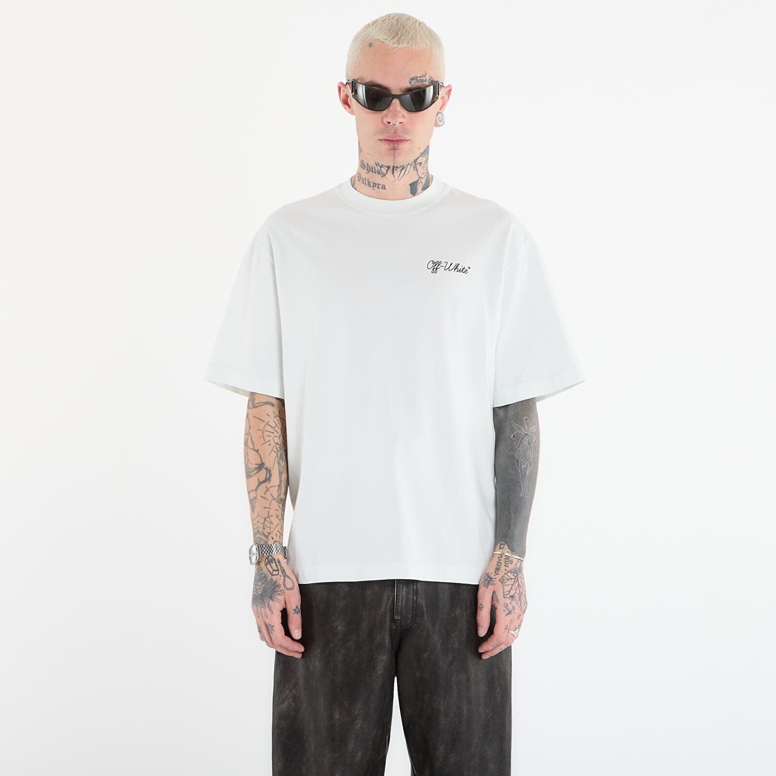 T-shirt Off-White Script Skate S/S Tee Bluewash L