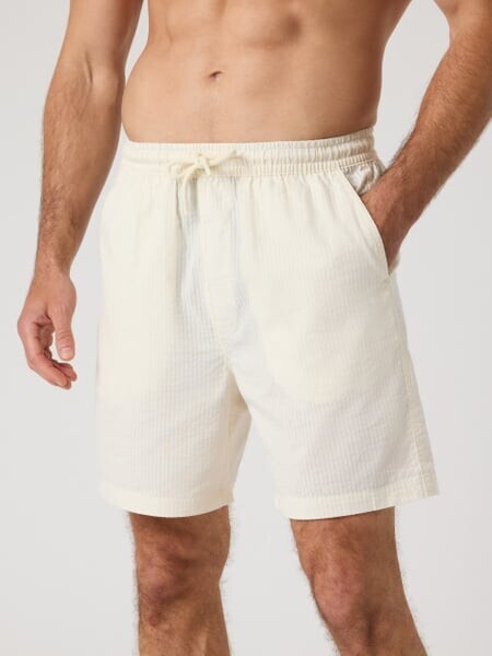 Björn Borg Borg Seersucker Resort Shorts White, L