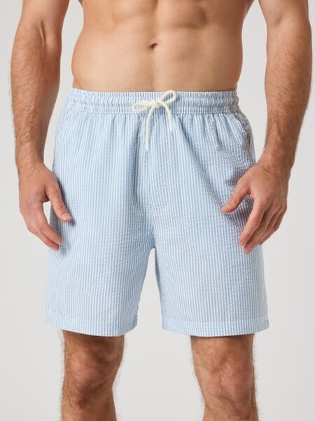 Björn Borg Borg Seersucker Resort Shorts Blue, L