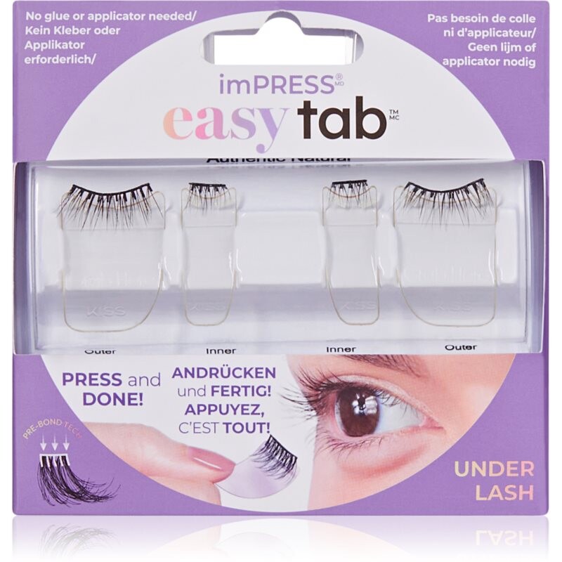 KISS imPRESS easy tab self-adhesive cluster lashes 4 pc