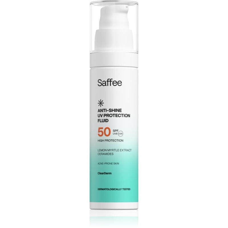 Saffee ClearDerm Anti-shine UV Protection Fluid SPF 50 protection fluid for oily acne-prone skin SPF 50 50 ml
