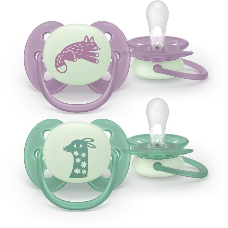 Philips Avent Ultrasoft Night SCF094/04 6-18m dummy Neutral 2 pc