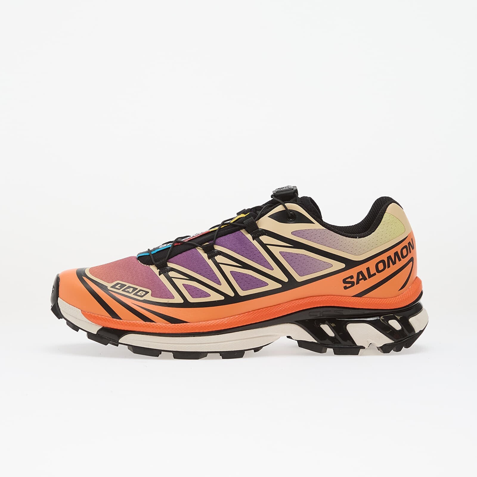 Sneakers Salomon XT-6 Black/ Almond Cream/ Dragon Fire UK 8.5
