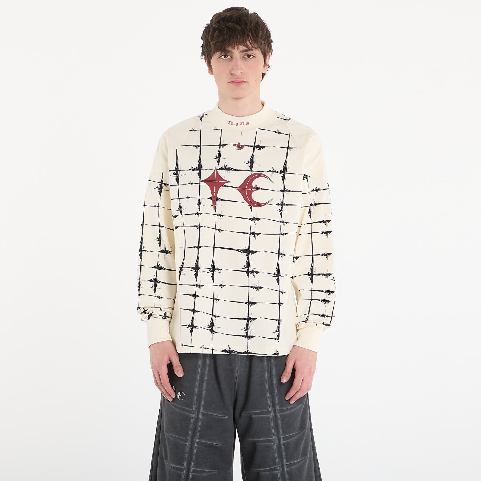 T-shirt adidas Thug Club Goalie T-Shirt Ls Cream White M