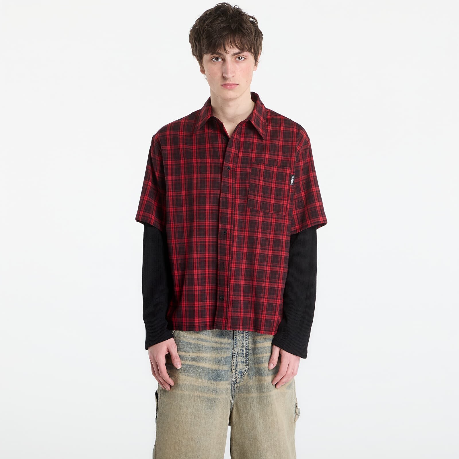 Shirt Wasted Paris M Tartan Age Shirt Fire Red/ Black XL