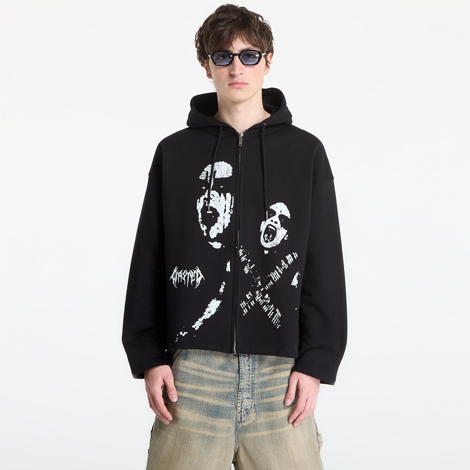 Sweatshirt Wasted Paris M Wrath Zip Hoodie Black L