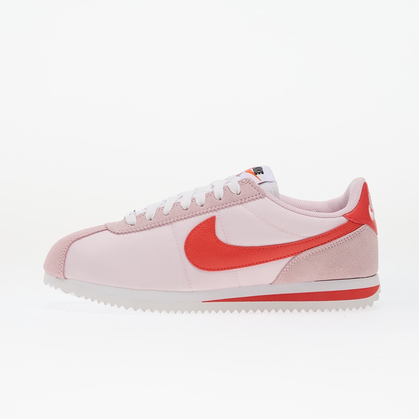 Sneakers Nike Cortez Textile Pink Foam/ Lt Crimson-White-Safety Orange UK 3.5