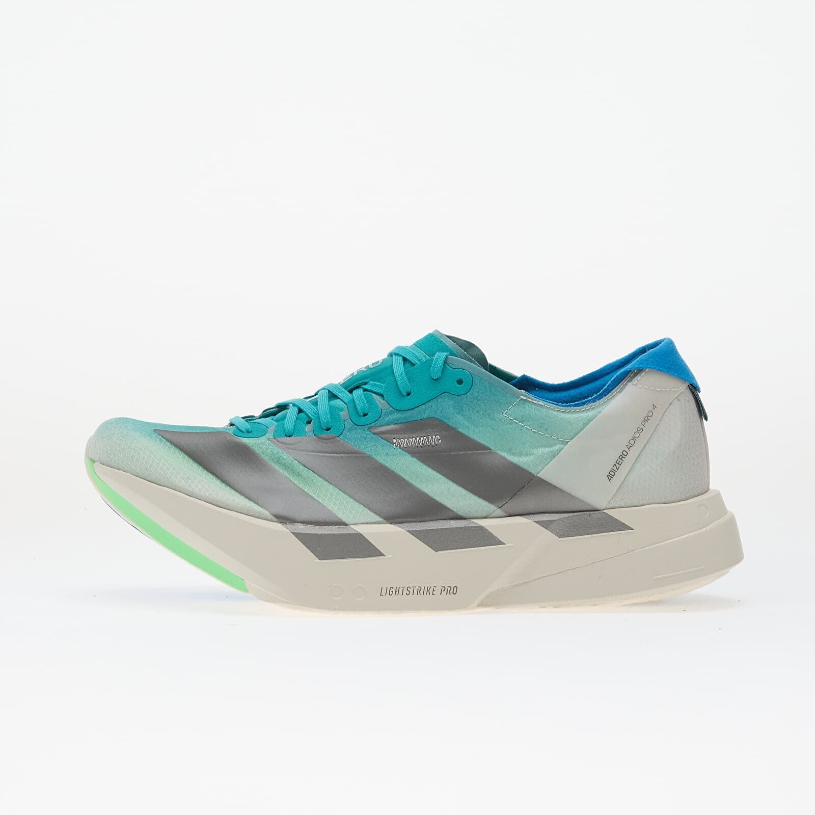 Sneakers adidas Adizero Adios Pro 4 Hi-Res Aqua/ Iron Met./ Grey One UK 9.5