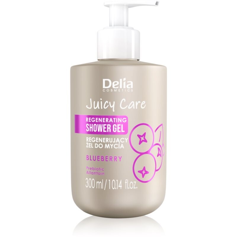 Delia Cosmetics Juicy Care Blueberry regenerating shower gel 300 ml