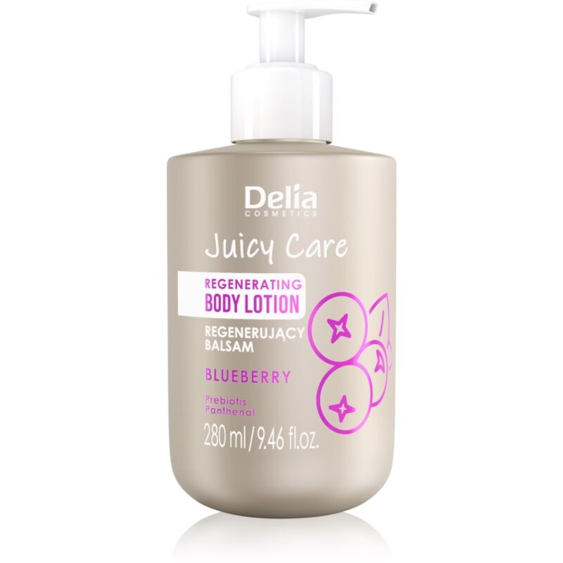 Delia Cosmetics Juicy Care Blueberry regenerating body milk 280 ml