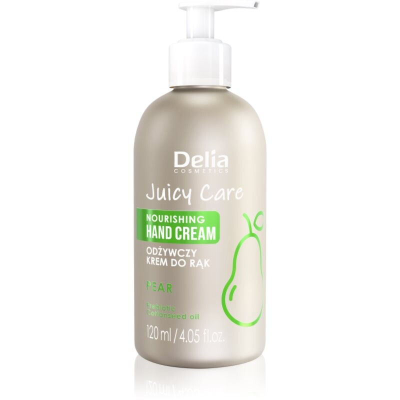 Delia Cosmetics Juicy Care Pear nourishing cream for hands 120 ml