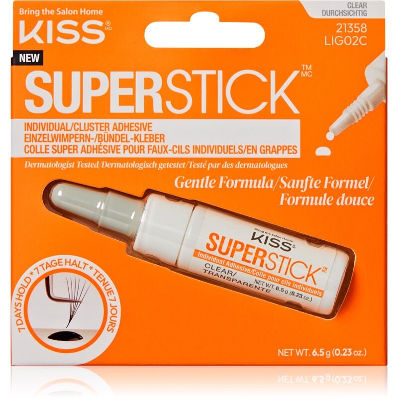 KISS Superstick Glue glue for false eyelashes Clear 6.5 g