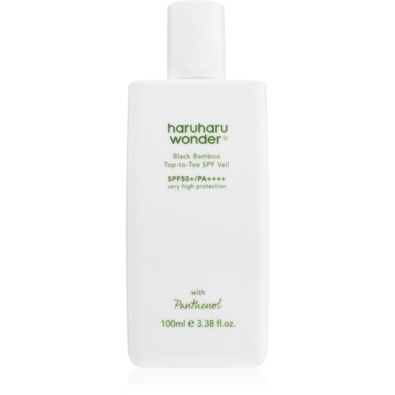 Haruharu Wonder Black Bamboo Top-to-Toe SPF Veil lightweight protective fluid for body and face SPF 50+ 100 ml