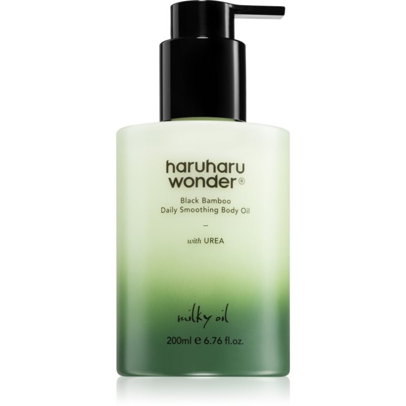 Haruharu Wonder Black Bamboo Daily Smoothing Body Oil velvety body oil with nourishing effect 200 ml
