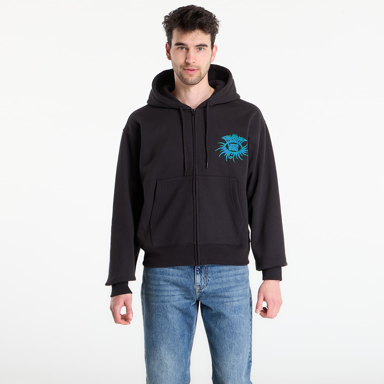 Sweatshirt Vans Torched Full Zip Black L
